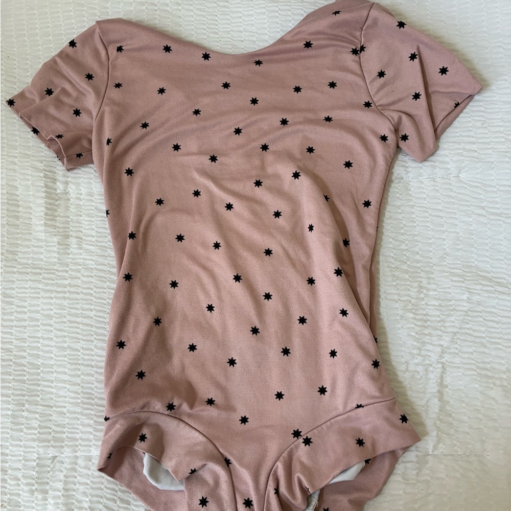 Pink Star Patterned Busy Bod Leo size 10